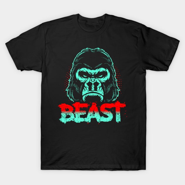 Gorilla Beast T-Shirt by Mila46